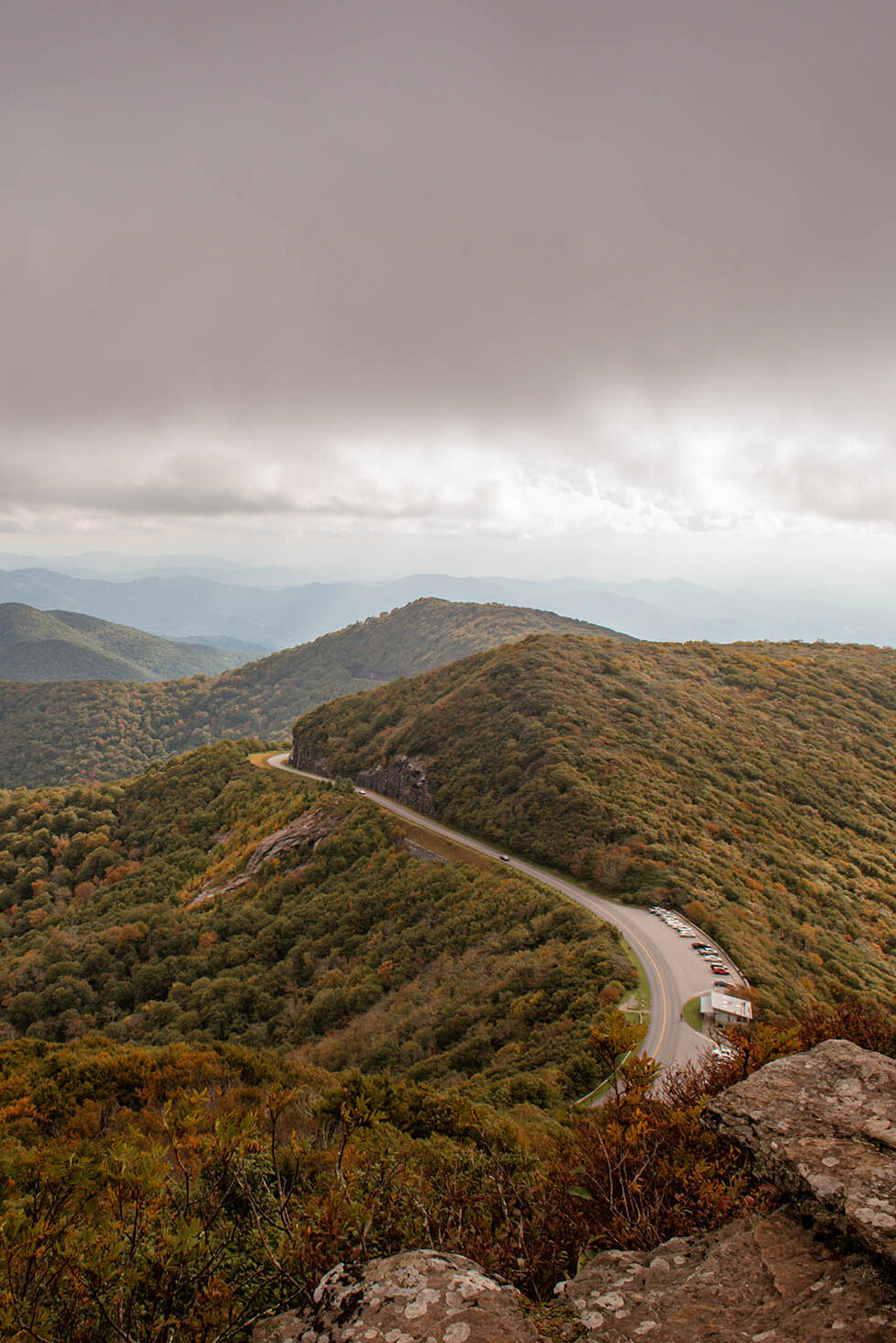 Overlook along the Blue Ridge Parkway