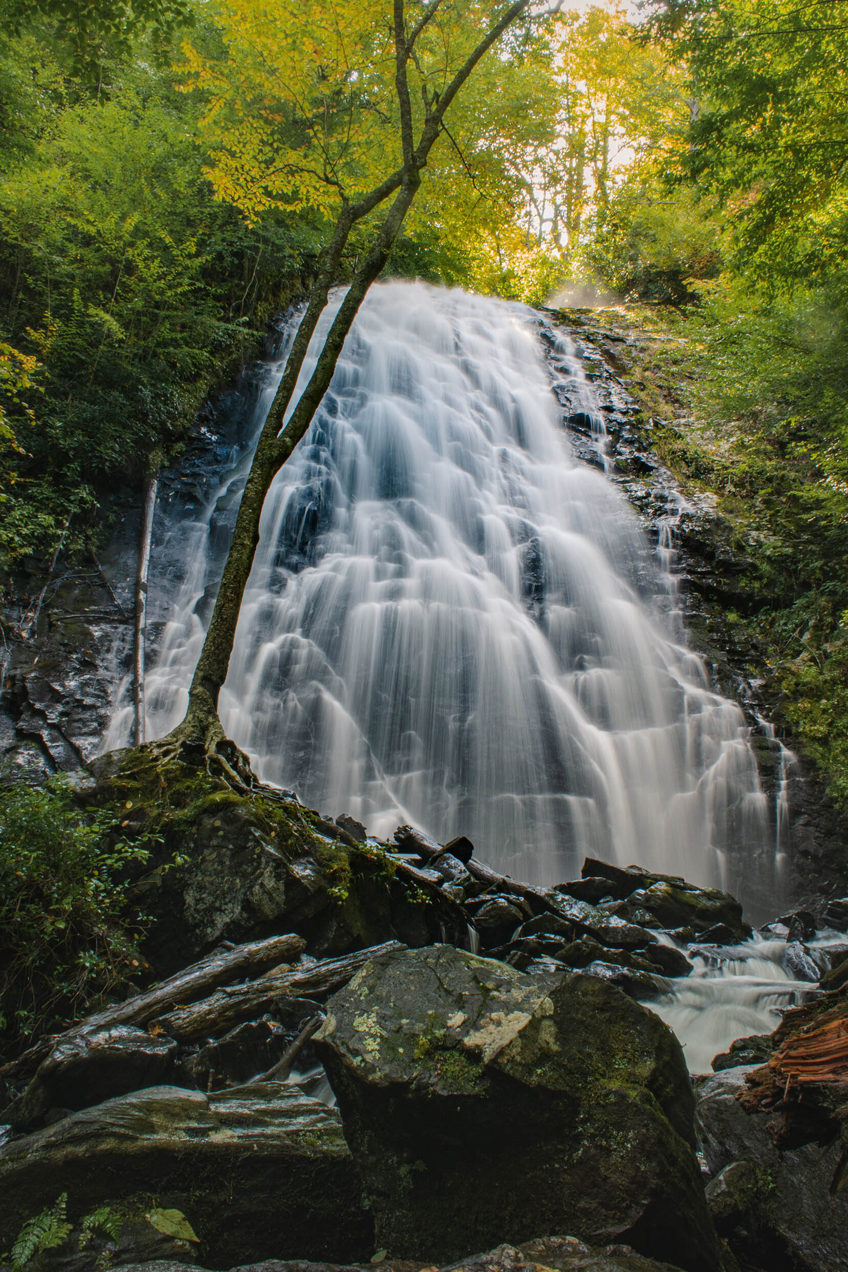 Waterfall along the Blue Ridge Parkway