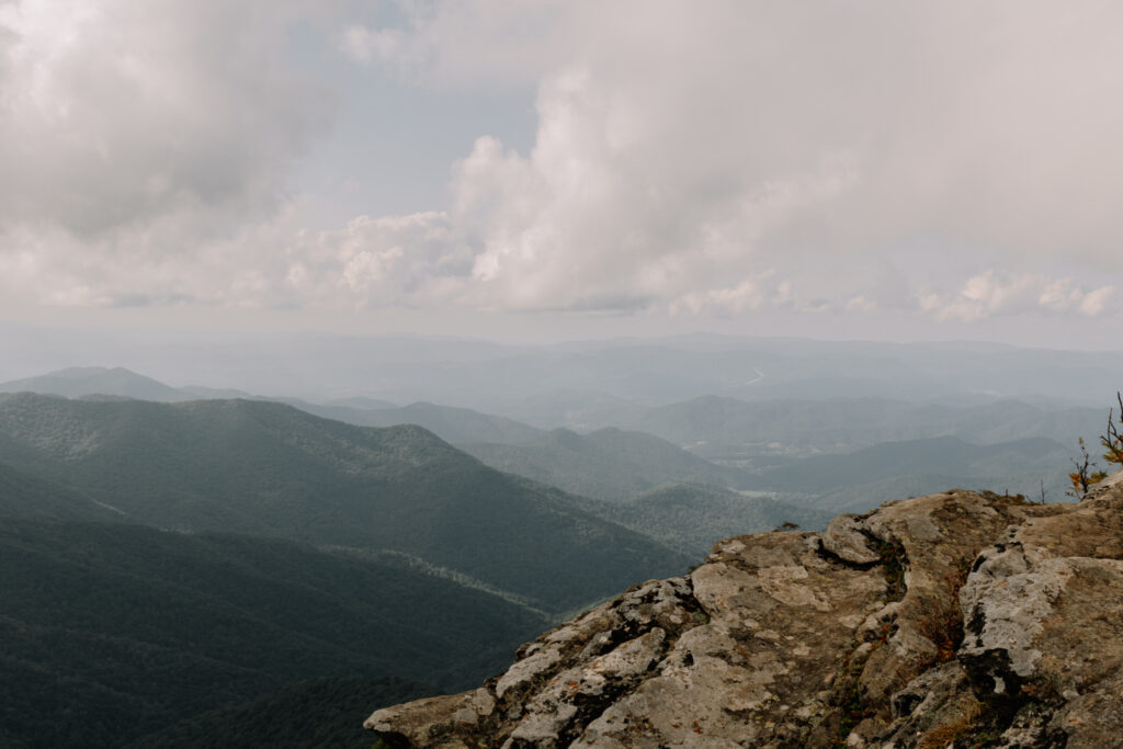 Hazy summer afternoon in the mountains