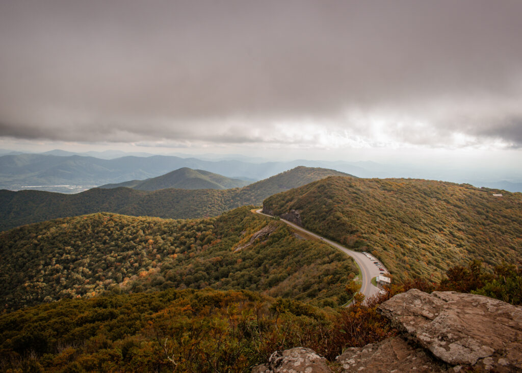 View from Craggy Pinnacle in North Carolina